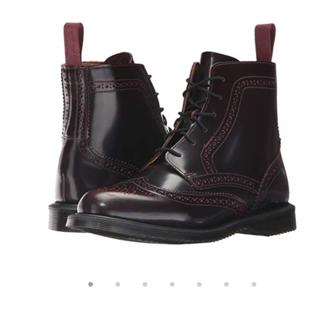 NWB Dr. Marten Delphine Boots-Cherry Red Arcadia